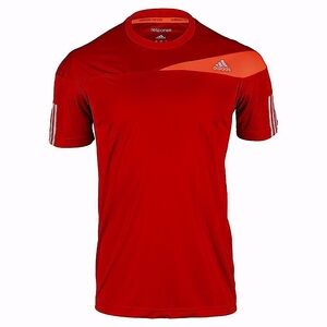 Adidas Tennis Response Tee Crew T-Shirt Power Red / Solar Red XXL